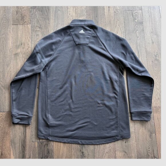 Adidas Men's Climalite Golf 1/4 Zip Pullover Fleece Size M Blk Athletic Outdoor - Picture 4 of 8